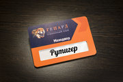 Бейдж пластиковый